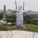 Illustration for article titled 108-Foot Roy Hodgson Erected On English Coast